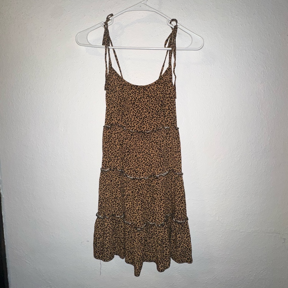 Leopard Print Sleeveless Dress